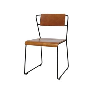 HZY2100 스틸 우드 디자인 체어 2colors