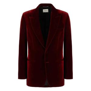 25 FW 생로랑 벨벳 싱글 브레스티드 블레이저 817991Y525R TP440688668