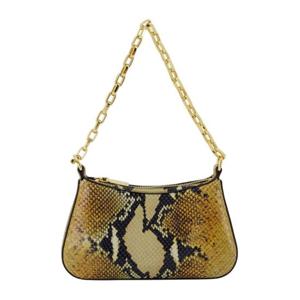 알렉산더맥퀸 티 바 미니 가죽 숄더 백 8419601VDGH2116 PECAN