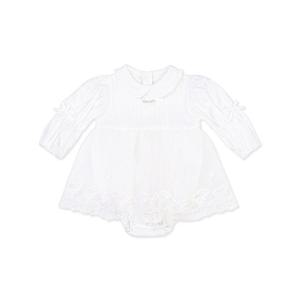 [오가닉맘] 유아 화이트벨라바디수트 (MKFTQS07)