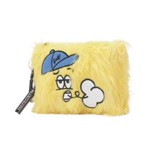 [파리게이츠] (531D3ACA22)공용 퍼 캐릭터 카라비너 미니 파우치