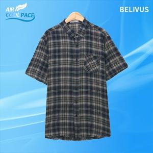 빌리버스 남자 시어서커 셔츠 반팔 여름 남방 BBI106