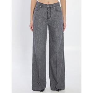 보테가베네타 빈티지 블랙 데님 와이드 진 841027 V5SO0 1003