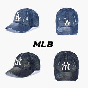 MLB(엠엘비)공용 빈티지 데미지 데님 언스트럭쳐 볼캡(3ACPB195N)