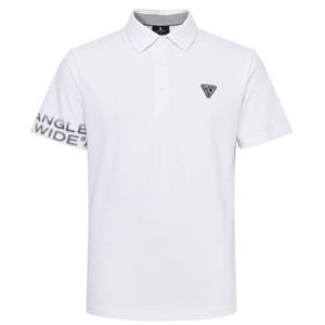 [와이드앵글]TO 소매 로고 허니콤 폴로 티셔츠  WMM25234W2