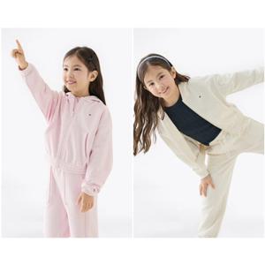 [타미힐피거칠드런TD] 퍼프 프린트 후드집업 (T42F6KKJ200GT1)