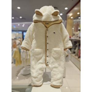 블루독베이비[hu] 25.FW겨울신상 CR)큐트베어퍼우주복 45A13-600-02 점퍼 우주복 아우터우주복 퍼우주복