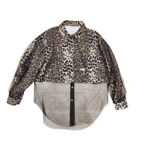 [르니앤맥코이(여성)]크롭 기장 레오파드 망사 포인트 자켓(MM10JK701HJY)