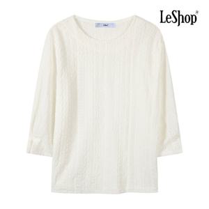 [르샵]8부 소매 라운드넥 오피스룩 블라우스 BP7BL081A