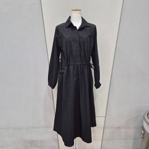 [나인스텝]카라버튼무지원피스 N25NO5104 BK_YS