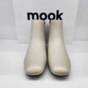 [무크]여성 무크 스퀘어 앵클 단화 부츠 322613 아이보리_CC