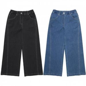 내셔널지오그래픽키즈  (K253GPT020) 여아 와이드핏 데님 팬츠 청바지