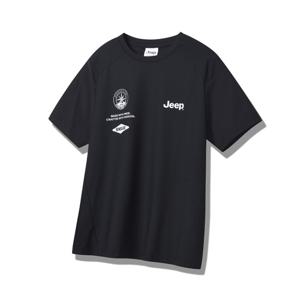 [지프]JP2TSU142 절개 기능성 반팔 2024년 블랙 티셔츠_SC