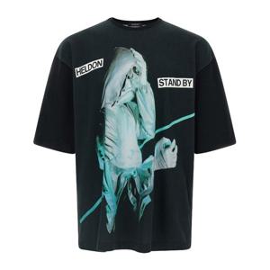 언더커버 UC2E4813-3 그래픽 오버사이즈 코튼 저지 반팔 티셔츠