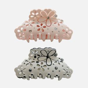 바이데이지 프랑스 포켓 큐빅 플라워 집게핀 Bh0931