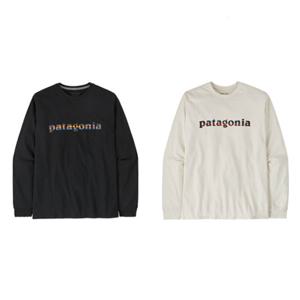 파타고니아코리아 37780Q7 멘즈 롱-슬리브드 73 텍스트 로고 리스판서빌리-티 JD