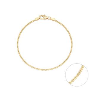 미니골드 14k 볼각체인팔찌-1.5mm BFES4001