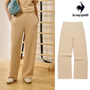 [르꼬끄] 여성 레귤러핏 샌드워싱 더블텐션 팬츠 QQ322OFP85_YBG