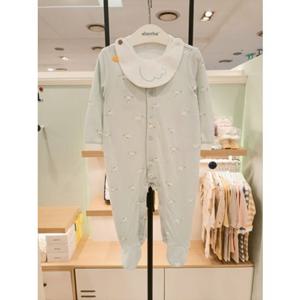 [압소바] (민트)(조카백일돌선물) 도리우주복(턱받이) (A2710612)