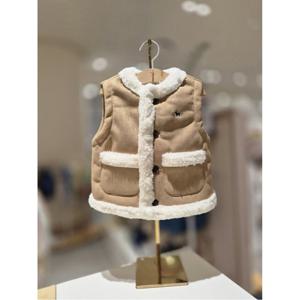 블루독베이비 10 25FW 신상 (BE)벨로아 FUR VEST (45C1422501)