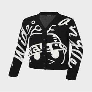 CO 와글 모티브 루즈핏 가디건 LWWU24K76