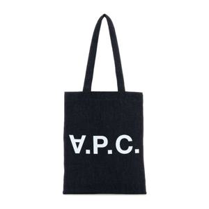 아페쎄 로고 프린트 블루 토트백 COHIZM61445 IAI