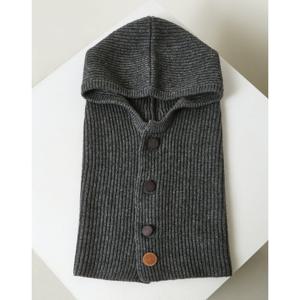 [헤지스]HIMU5F213G2_여성용 그레이 짜임 울캐시미어 바라클라바