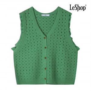 [르샵] 펀칭 버튼 니트 베스트 (BP8VT006A)