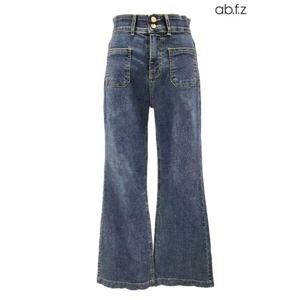 [에이비에프지]앞포켓 포인트 부츠컷 데님 팬츠 APZ4HE32J