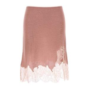 펜디 캐시미어 블렌드 레이스 헴 스커트 FZQ999AUZS F1T6N