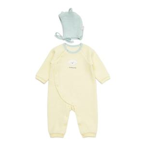 [블루독베이비8] FW25(YE)도기쭈글퀼팅세트우주복 HJ (45C7004103) (BLUEDOG BABY 유아 출산 백일 선물 도