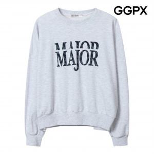 [GGPX] 데님 부클 레터링 맨투맨 티셔츠 (GP8TS008F)