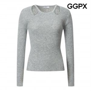 [GGPX] 홀터넥 컷아웃 골지 니트 (GP8KP012B)