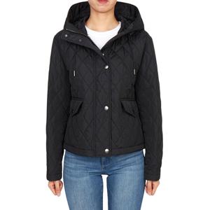 버버리 팸브룩 여성 크롭 후드 퀼팅 자켓 8110329