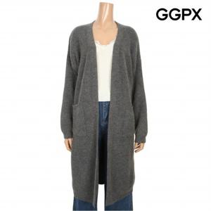 [GGPX] 롱라인 포켓 노버튼 니트 가디건 (GNHKGB80F)