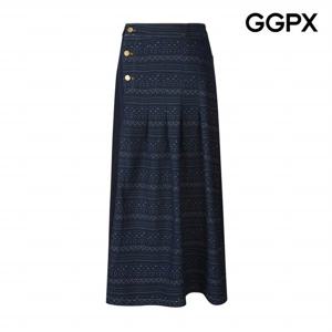 [GGPX] 에스닉 데님 롱 스커트 (GP8SK011F)