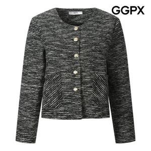 [지지피엑스]노카라 하객룩 트위드 자켓 GP8JK001B