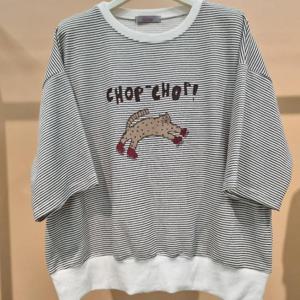 라티움 HC34 국내생산 애니표범단 밑단시보리 5부소매 루즈핏 티셔츠 T2531ts12