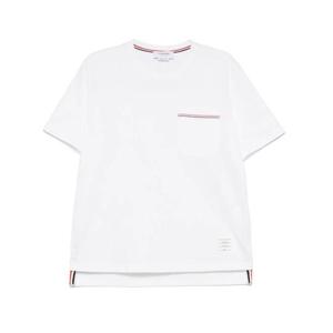 톰브라운 반팔 티셔츠 MJS295E J0235 100 WHITE