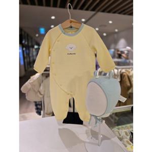 [블루독베이비] 25 FW(YE)도기쭈글퀼팅세트우주복(45C7004103) 신생아 출산 백일 선물 조카 유아 아가옷 모