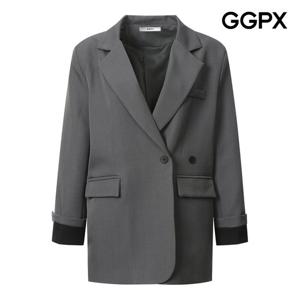 [지지피엑스]소매 배색 롤업 싱글 자켓 GP9JK008B