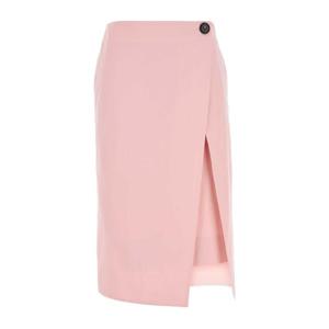 보테가베네타 핑크 트윌 랩 스커트 831818V5PB0 8176