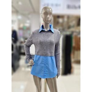 제시뉴욕 세이브존04 카라탈착 레이어드 니트셔츠 JE95KO5430KO