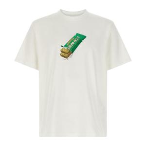 그라미치 그라놀라 프린트 코튼 저지 티셔츠 G5FUT080 WHITE