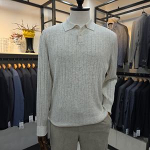 [트레몰로]남성 아이보리 카라니트 TRNBP5F33846102