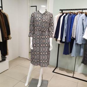 아니베에프 세이브존01 프린트 목선 레이스 원피스 A29WOP520