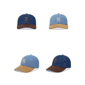 MLB 데님 스웨이드 터치 언스트럭쳐 볼캡 3ACPB125N