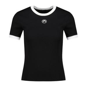 마린세르 문 로고 베이비 핏 코튼 티셔츠 UTT010ACJER0008 BK96