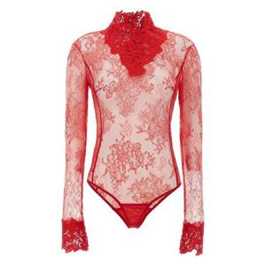 25 FW 블루마린 플로럴 레이스 하이 넥 바디수트 4C211AN0313 TP441783077