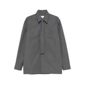 25 FW 질샌더 타이 넥 긴소매 셔츠 J22DL0321J45002 TP442560693